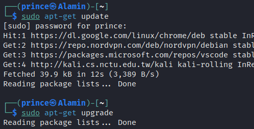 Update Kali linux