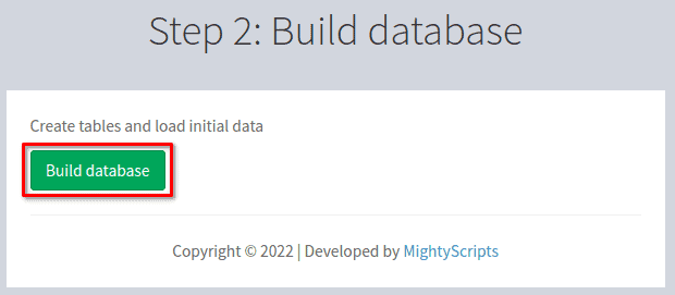 Adlinkfly Installation Build database